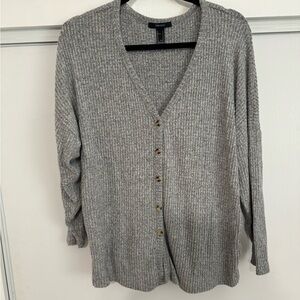 Grey button down sweater